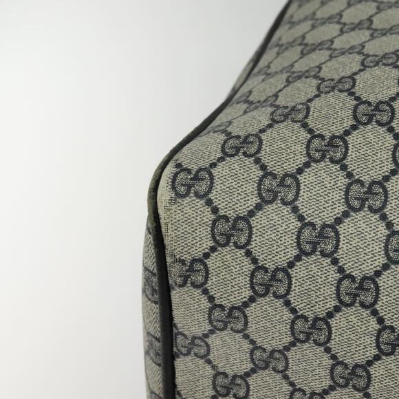 GUCCI GG Supreme Boston Bag Pvc Navy Gold - Picture 12 of 16